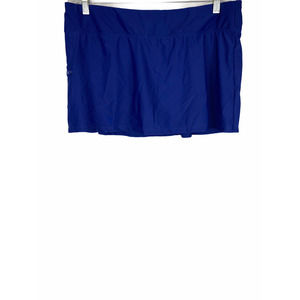 Ocean Dream Signature Women's Pull-on Medallion Swim Skirt Navy Blue Size 14